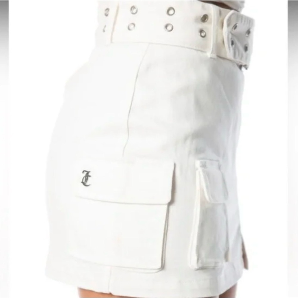 Juicy Couture Cream Cargo Skirt